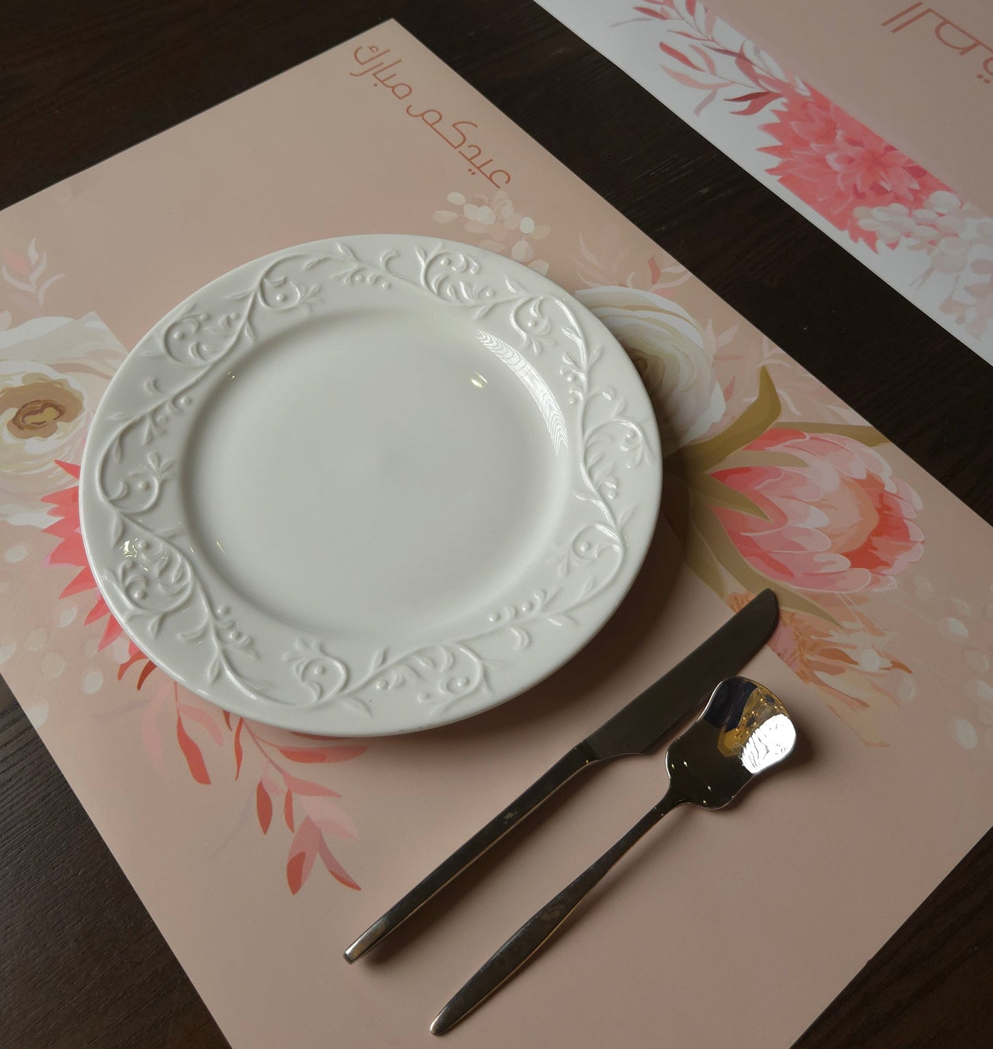 white Placemat
