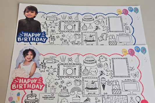 Birthday placemat